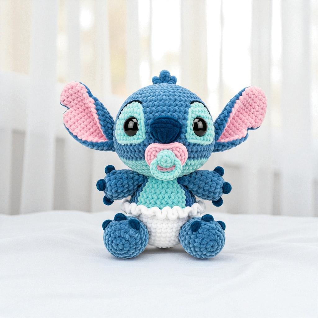 手作りかぎ針編みステッチと天使のぬいぐるみセット、あみぐるみ動物