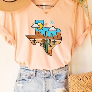 Texas Tee, Texas Shirt, Texas Map Silhouette Tee, Texas Cities Shirt, Texas Lover Shirt, Gift For Texas Lover, Texas State