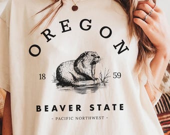 Camiseta con colores de Oregón, camiseta de Oregón, sudaderas con capucha de Oregón, sudadera de Oregón para mujer, regalos de Oregón, sudadera de Oregón