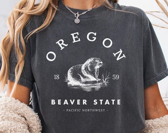 Camiseta con colores de Oregón, camiseta de Oregón, sudaderas con capucha de Oregón, sudadera de Oregón para mujer, regalos de Oregón, sudadera de Oregón