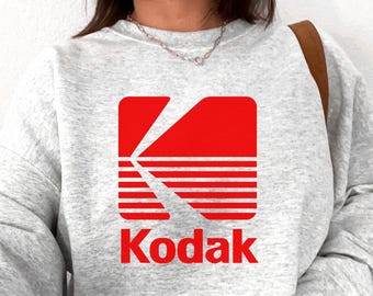 Sudadera Kodak, camiseta Kodak, camiseta con cámara Kodak, camisetas retro para mujer, cámara de película, camisetas con cámara vintage, fotografía