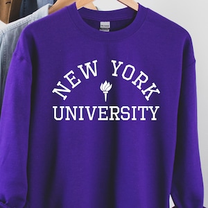 NYU Sweatshirt, NYU University tshirt, New York University, NYU graduate, Vintage University/College, New York shirt