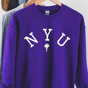 NYU Sweatshirt, NYU University tshirt, New York University, NYU graduate, Vintage University/College, New York shirt
