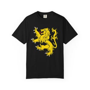 Camiseta con colores cómodos del león escocés Camiseta con león rampante: Sudadera con capucha de Escocia con estandarte real escocés, camiseta de Escocia, Escocia te llama imagen 3
