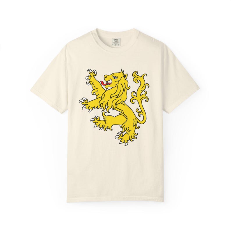 Camiseta con colores cómodos del león escocés Camiseta con león rampante: Sudadera con capucha de Escocia con estandarte real escocés, camiseta de Escocia, Escocia te llama imagen 9