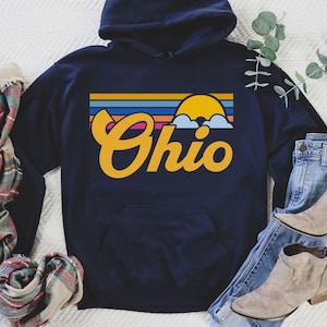 Ohio Hoodie, Ohio State Shirt, Ohio State Karte Shirt, Bester Zustand Ohio T-Shirt, Ohio Reise T-Shirt, Ohio State Home Shirt