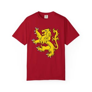 Camiseta con colores cómodos del león escocés Camiseta con león rampante: Sudadera con capucha de Escocia con estandarte real escocés, camiseta de Escocia, Escocia te llama imagen 6