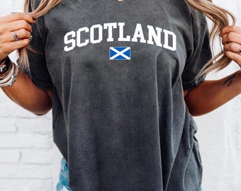 Scotland colors T-shirt, Scotland Tee, Scotland Shirt, Scotland is Calling & I Must Go Shirt, Scottish Shirt, Glasgow