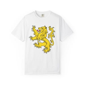 Camiseta con colores cómodos del león escocés Camiseta con león rampante: Sudadera con capucha de Escocia con estandarte real escocés, camiseta de Escocia, Escocia te llama imagen 7