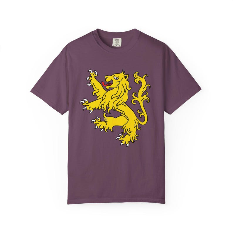 Camiseta con colores cómodos del león escocés Camiseta con león rampante: Sudadera con capucha de Escocia con estandarte real escocés, camiseta de Escocia, Escocia te llama imagen 5