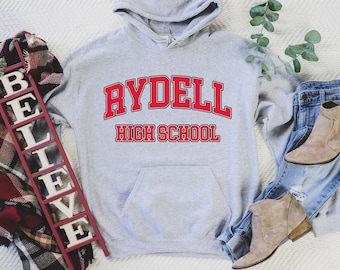 Sweat à capuche Rydell High School, Rydell High School, Tee-shirt Rydell High School, chemise Rydell High School, graisse drôle, chemise grasse