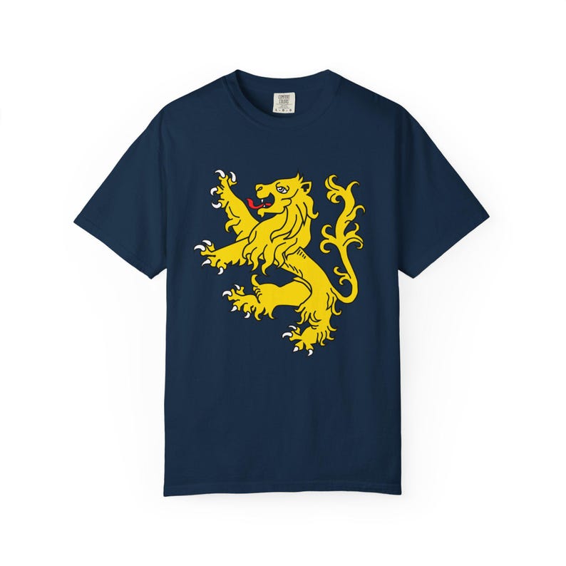 Camiseta con colores cómodos del león escocés Camiseta con león rampante: Sudadera con capucha de Escocia con estandarte real escocés, camiseta de Escocia, Escocia te llama imagen 2