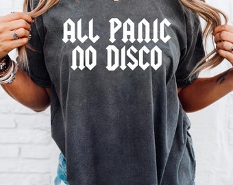 All panic no disco  comfort colors T-shirt, Emo shirt, Elder Emo Shirt, Emo tshirt, Emo Subculture Shirt, Emo Gift, Emo Tees, Emo