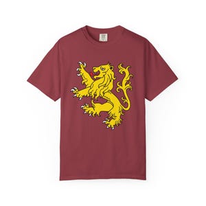 Camiseta con colores cómodos del león escocés Camiseta con león rampante: Sudadera con capucha de Escocia con estandarte real escocés, camiseta de Escocia, Escocia te llama imagen 4