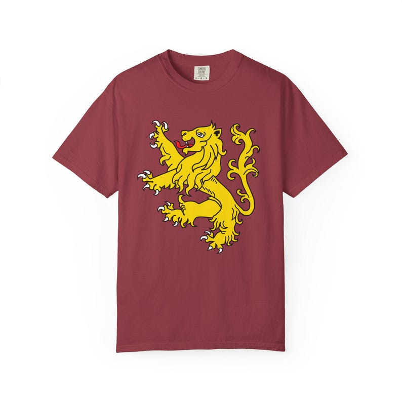 Camiseta con colores cómodos del león escocés Camiseta con león rampante: Sudadera con capucha de Escocia con estandarte real escocés, camiseta de Escocia, Escocia te llama imagen 4