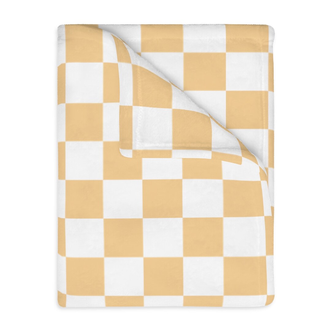 Checkerboard Throw Blanket Etsy