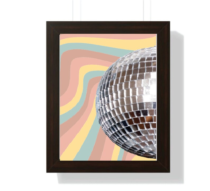 Disco Ball Print, Disco Ball Poster, Printable Wall Art, Disco Ball