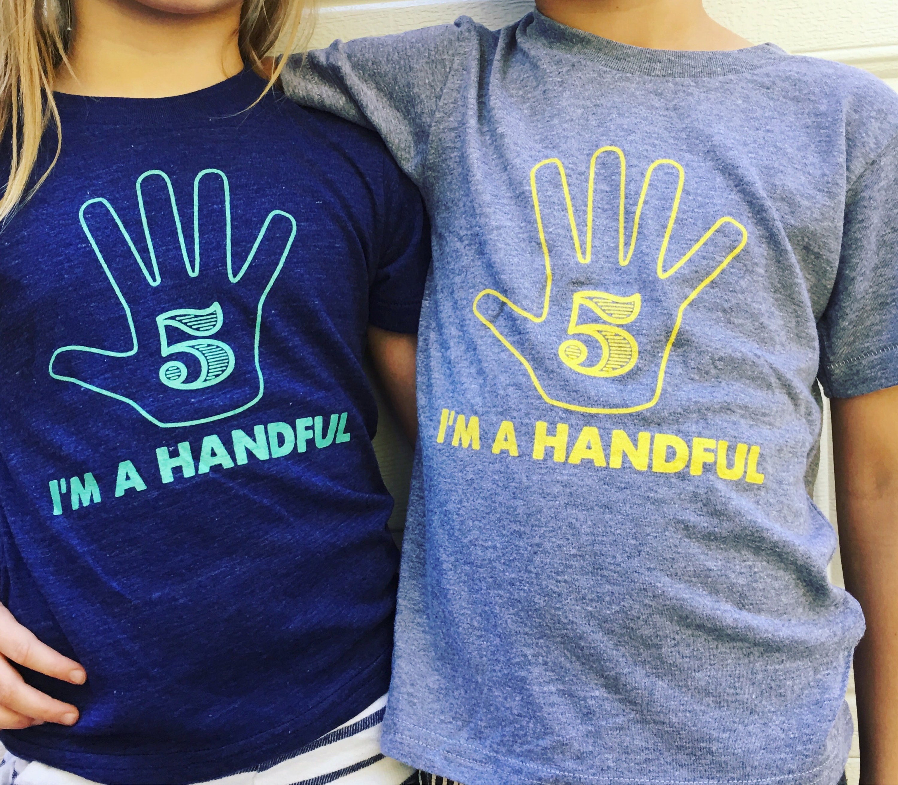 The ORIGINAL I'm a Handful Five Year Old Tshirt 5th Etsy