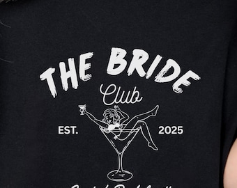 Bachelorette Shirt : The Bach Club Party Tee, Customized Bride Name & Location Comfort Colors T-shirt