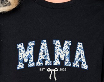 Mama Shirt : Floral Mom T-Shirt Comfort Colors®