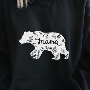 Mama Bear Sweatshirt : Mom Hoddie Gildan Brand