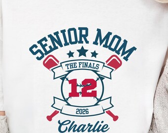 Senior Mom Shirt : Custom Baseball Mama T-Shirt Comfort Colors®