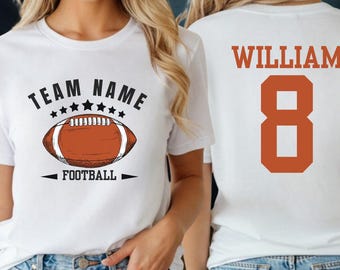 Custom Football Shirt : Player Name and Number Tee Comfort Colors®