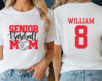 Baseball Mom Shirt : Customized Mama T-Shirt Comfort Colors®