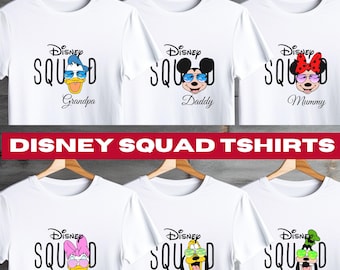 Disney Family Squad Shirt, Personalized Mickey T-Shirt