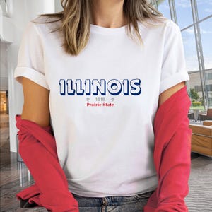 Illionis Prairie State 1818 Tshirt City Dweller Tee Cool Summer Fan Rangers Resident Tourist Shirt