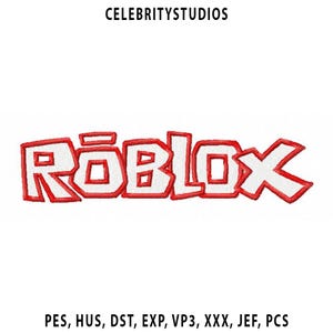 ROBLOX | Trendy Embroidery Design, Machine Embroidery Design File, GAMING Trendy Design. Dst, Pes, Hus, Exp, Vp3 Instant Download