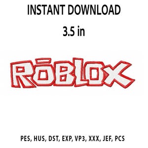 Motif de broderie Roblox : Logo Gaming, fichier de broderie Machine (3,5 pouces) (téléchargement instantané)
