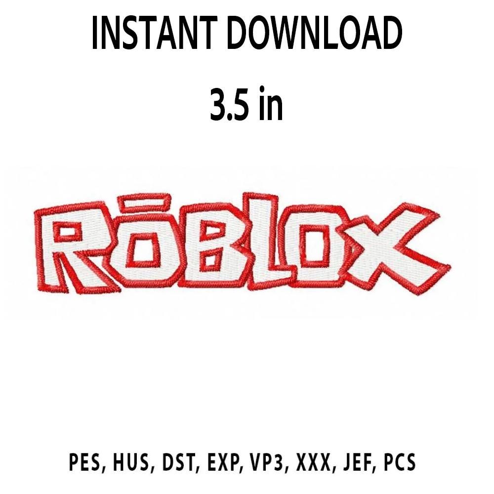 ROBLOX | Trendy Embroidery Design, Machine Embroidery Design File, GAMING Trendy Design. Dst, Pes, Hus, Exp, Vp3 Instant Download (3.5 in)