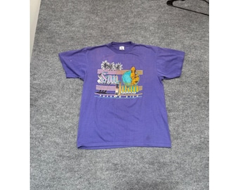 Vintage San Juan Puerto Rico T Shirt Mens XL Purple America Project 90s Graphic