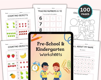 Alphabet Worksheets Printable Tracing Coloring Homeschool Teacher Kids Letters Kindergarten & Prek Toddlers Handwriting Letter Practice