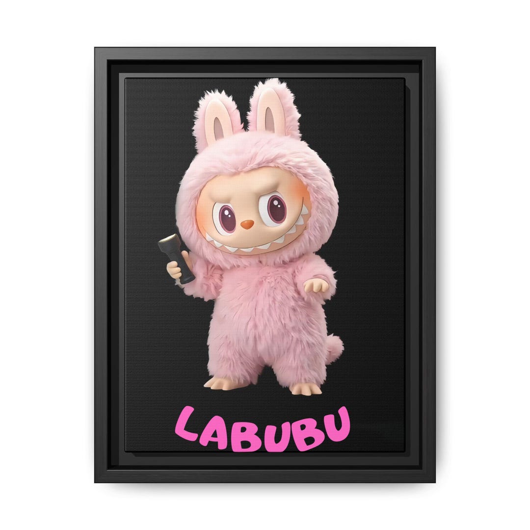Labubu In Frame LABUBU Cute Bunny Art Print, Framed Wall Decor, Child's Room Decor ...