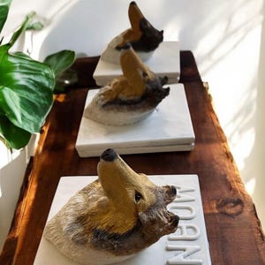 custom painted rough collie wall hanging plaster