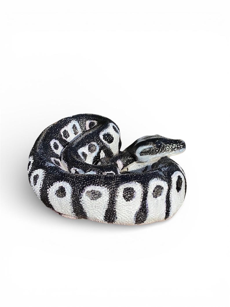 Custom Painted Python Statue - Hand-Cast Concrete Serpent, Garden Art image 4