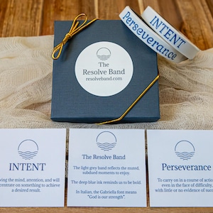 The Resolve Band®:A Parkinson's Support Wristband - Intent, Perseverance, and Inner Strength- A Daily Reminder.  We are not alone!