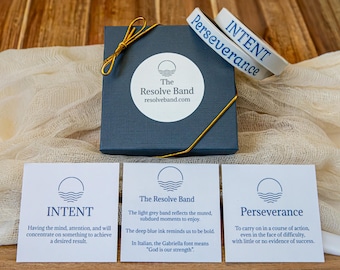 The Resolve Band®:A Parkinson's Support Wristband - Intent, Perseverance, and Inner Strength- A Daily Reminder.  We are not alone!