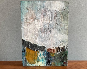 Modern Landscape 5"x 7" mixed media original art, painting