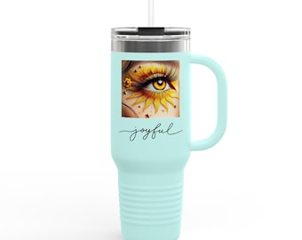 Taza térmica de viaje Joyful / 1.2 litros / Perfecta para hidratarse en cualquier lugar