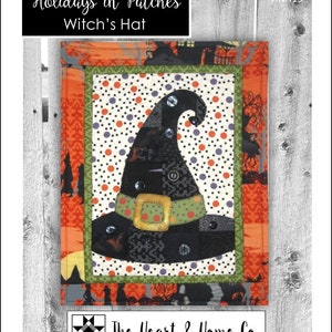 HNH15 Holidays In Patches Witches Hat Paper Pattern image 1