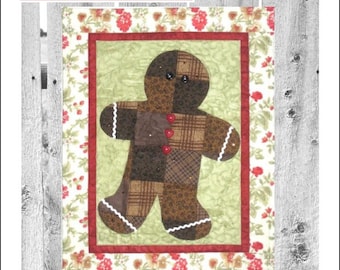 HNH11 Holidays in Patches Gingerbread Man Paper Pattern