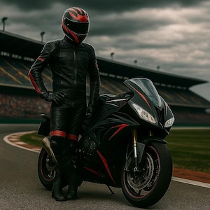 Custom Leather Motorcycle Racing Suit: CE Certified MotoGP Protection