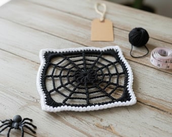 Spiderweb Granny Square Crochet Pattern: UK & US (PDF Download)