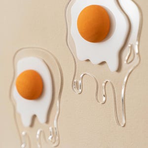 Fried Egg Wall Decor Unique Kitchen Wall Art dopamine decor-Funny Sunny side up Funny Breakfast Home Decor Modern Kitchen Hanging Ornament