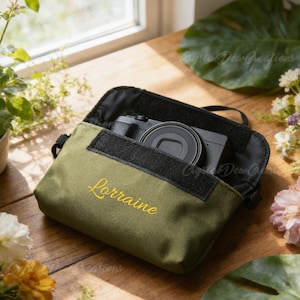 Personalisierte bedruckte Kameratasche, leichte Kameratasche mit Ihrem Namen, Fotografentasche, Canon Gx7