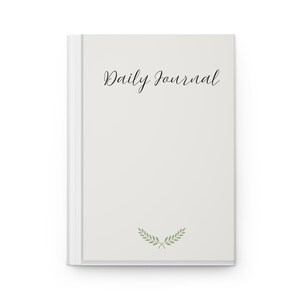 Elegant Hardcover Journal | Daily Journal, Personalized Journal, Gift for Writers, Eco-Friendly Notebook, Reading Log, Minimalist Journal