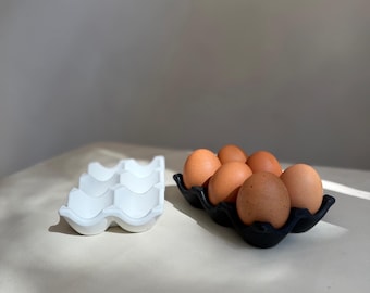 Jesmonite Egg Holder: Modern Ceramic Egg Tray